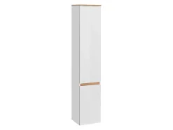 Badkamerkolom Met 5 Planken - Licht Naturel En Wit - Anida