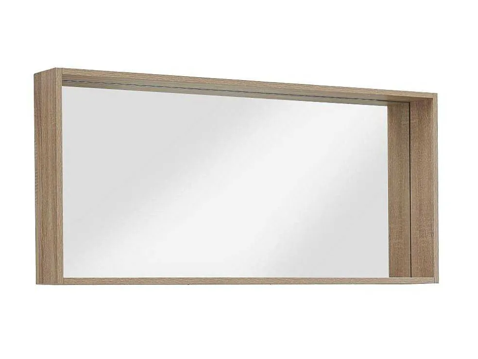 Badkamerspiegel Met Rand, Licht Naturel - L120 X H55 Cm - Quadra
