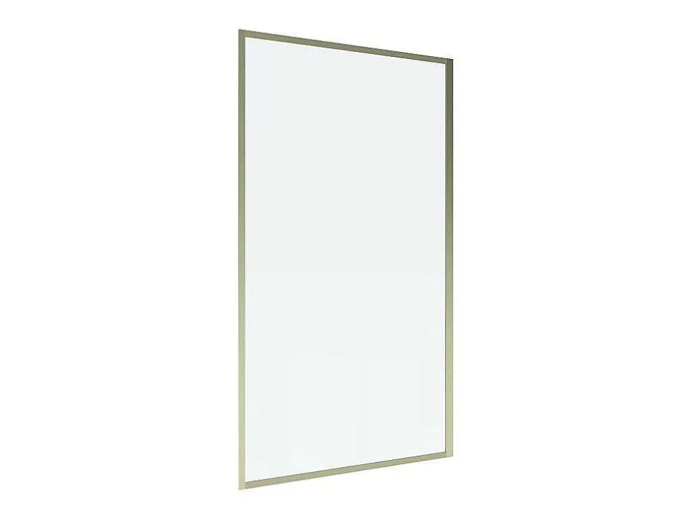 Badscherm Goudkleurig Industriele Stijl 80 X 140 Cm Gehard Glas Bradenton