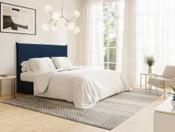 Bedhoofd 160 Cm - Fluweel - Middernachtsblauw - Ambrilia