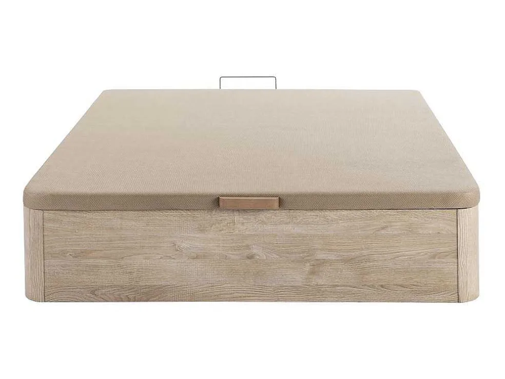 Bedset 140 X 190 Cm - Bedbodem Met Lichte Houtlook En Opbergruimte + Matras In Schuim Met Hoge Dichtheid - Heaven Van Dreamea Play