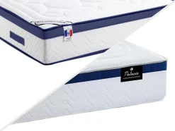 Bedset 160 X 200 Cm - Witte Bedbodem Met Opbergruimte + Matras Met Pocketveren - Marquis Van Dreamea Play