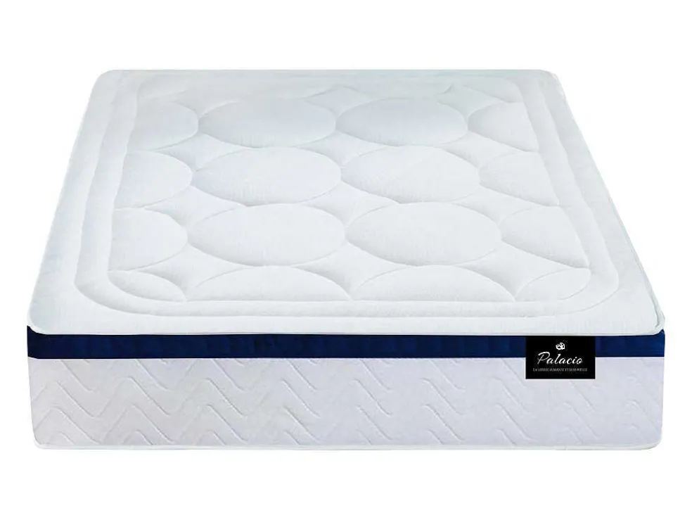 Bedset 160 X 200 Cm - Witte Bedbodem Met Opbergruimte + Matras Met Pocketveren - Marquis Van Dreamea Play