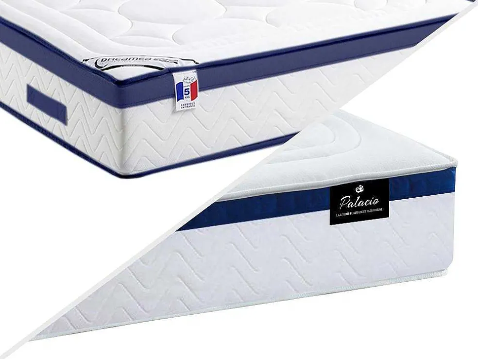 Bedset 140 X 190 Cm - Witte Bedbodem Met Opbergruimte + Matras Met Pocketveren - Marquis Van Dreamea Play