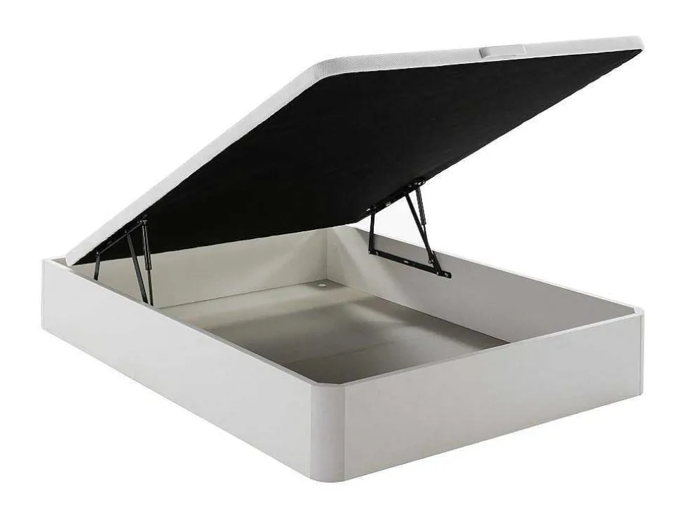 Bedset 160 X 200 Cm - Witte Bedbodem Met Opbergruimte + Matras In Schuim Met Hoge Dichtheid - Heaven Van Dreamea Play