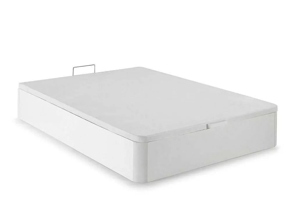 Bedset 140 X 190 Cm - Witte Bedbodem Met Opbergruimte + Matras In Schuim Met Hoge Dichtheid - Heaven Van Dreamea Play