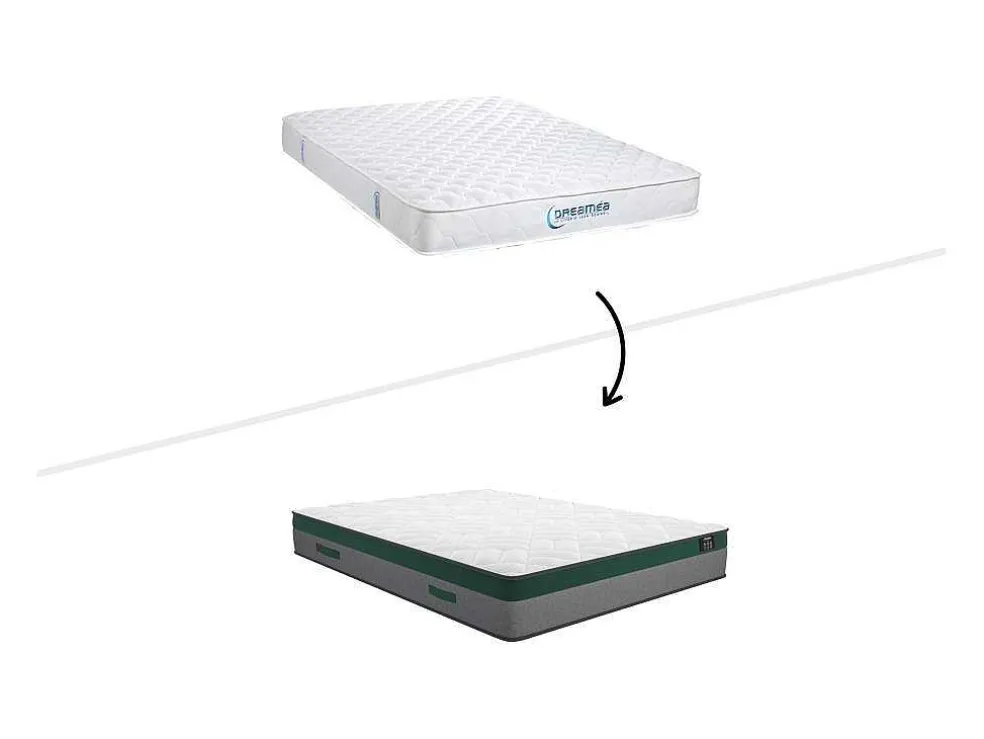 Bedset 160 X 200 Cm - Witte Bedbodem Met Opbergruimte + Matras Met Pocketveren - Prestige Van Ysmee Play