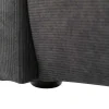 Bed 160 X 200 Cm - Ribfluweel - Antraciet - Sonetri