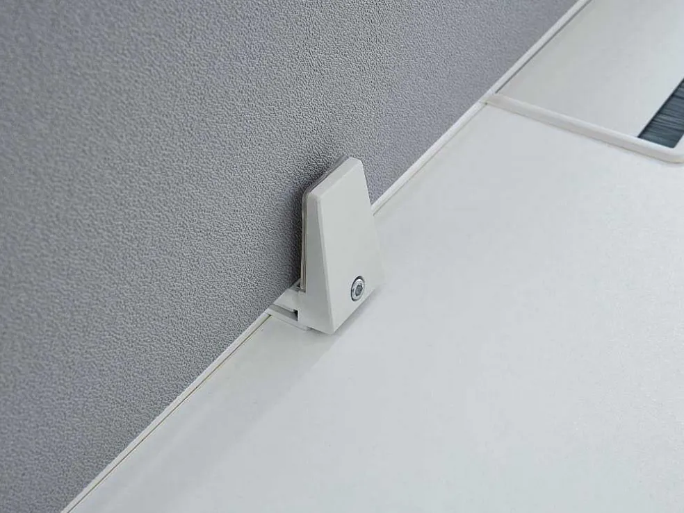 Benchbureau Voor 2 Personen - Wit - L140 Cm - Met Afscheiding - Downtown
