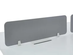 Benchbureau Voor 2 Personen - Wit - L160 Cm - Met Afscheiding - Downtown