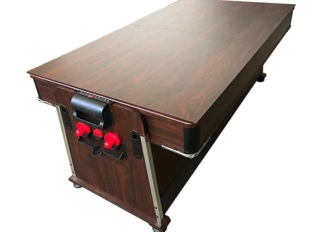 Biljarttafel 7 Voet Multi-Game Blauw Air Hockey + Tennistafel Stark