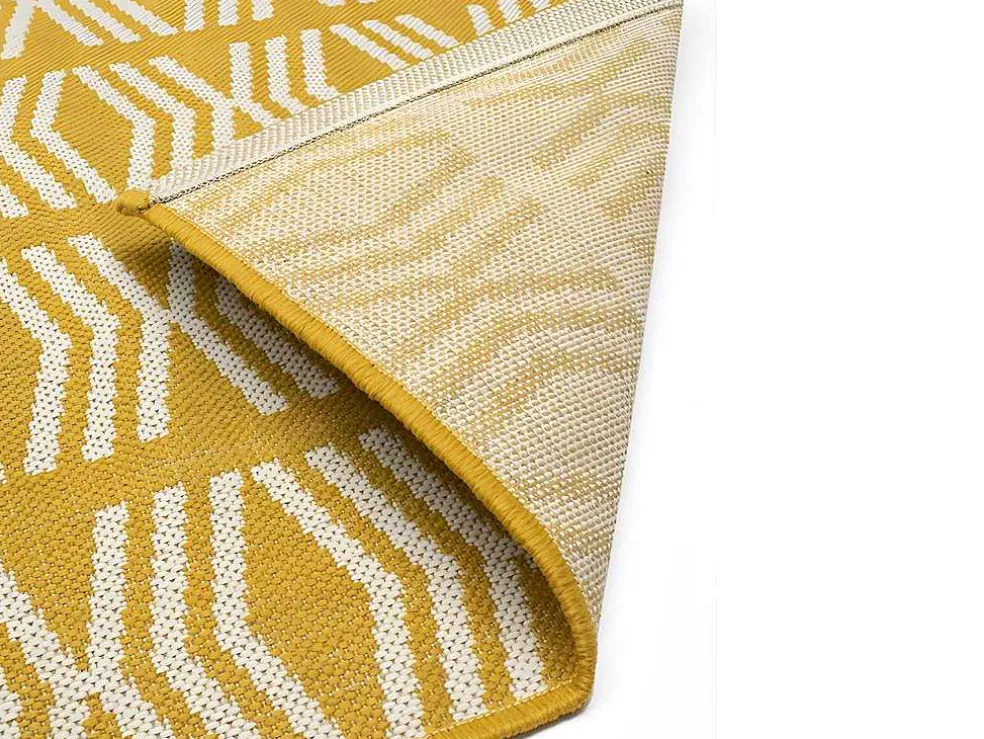Binnen- Of Buitentapijt Etnische Stijl Grenada - 150 X 200 Cm - Geel