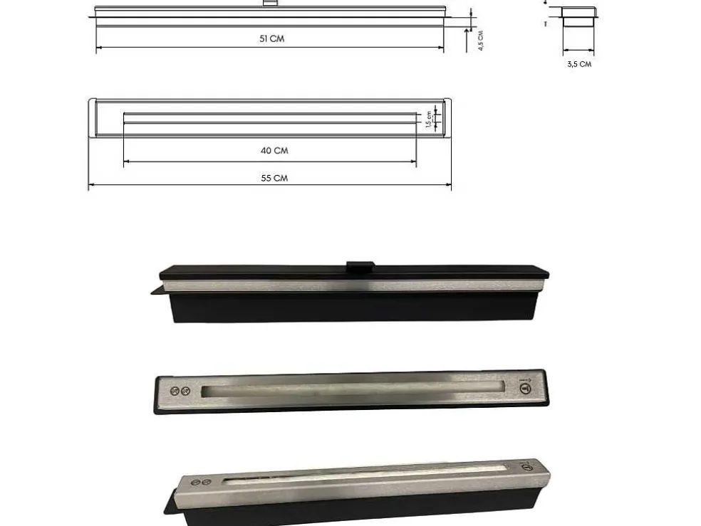 Bio-Ethanol Haard, 50 Cm, Bio-Ethanol Brander, Roestvrij Staal, Kratki Model