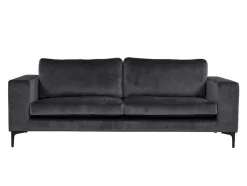 Bolero Bank 3 Persoons Velours Grijs.