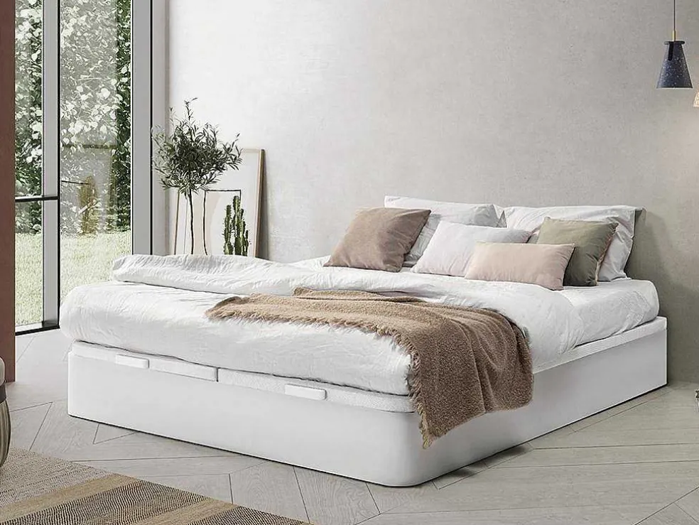 Boxspring - 180 X 200 Cm - Wit Mat - Hestia Van Ysmee