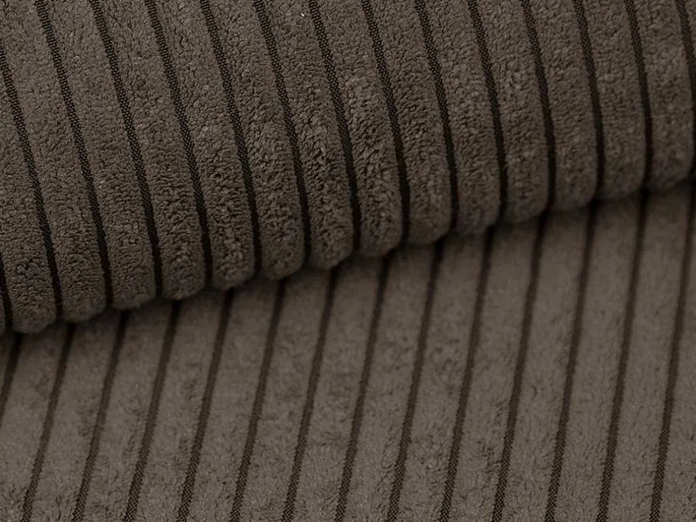 Bruine Fauteuil Van Ribfluweel Amelia