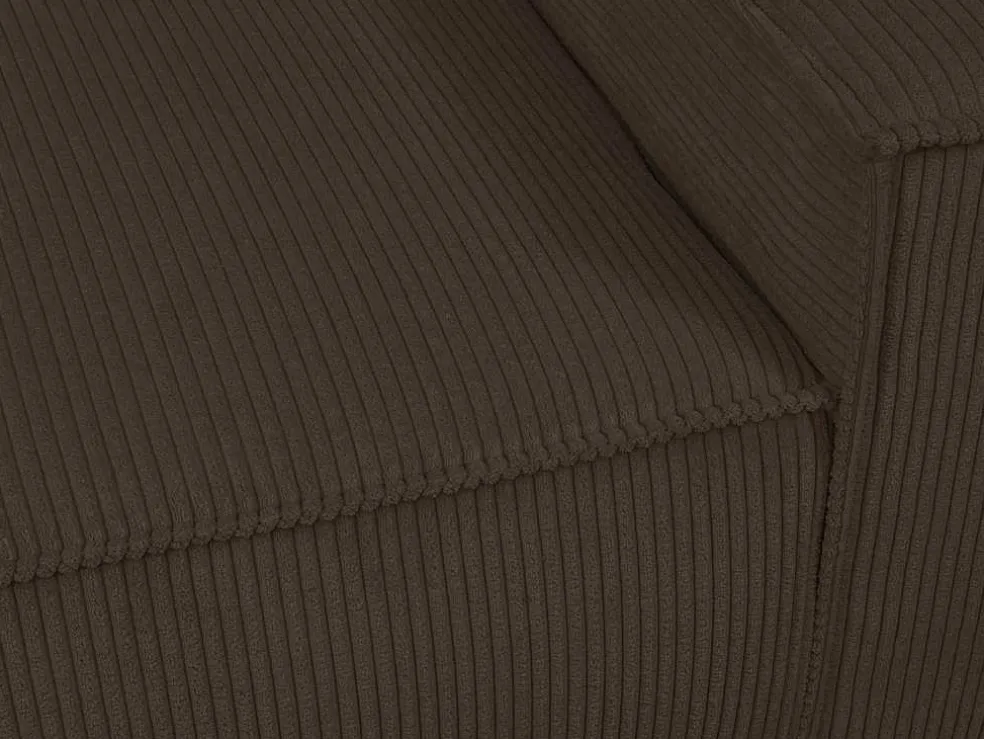 Bruine Fauteuil Van Ribfluweel Amelia