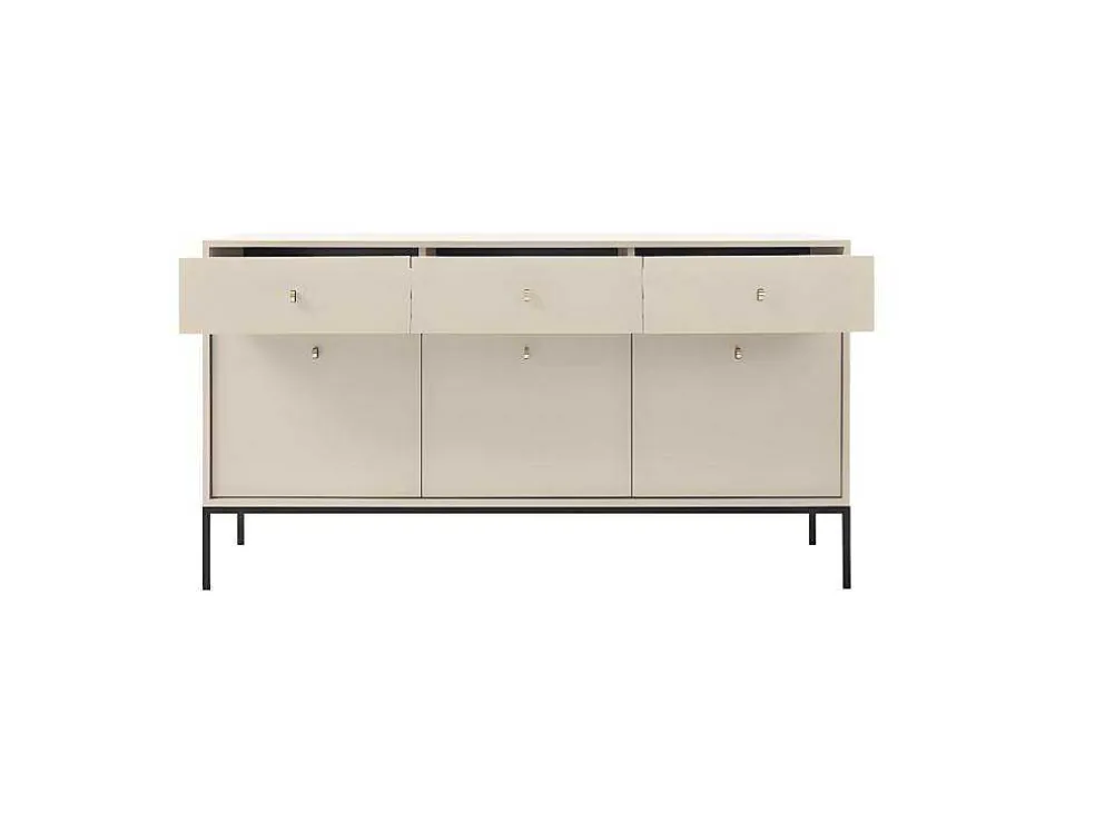 Buffetkast - 3 Laden En 3 Deuren - Beige - Bogdan