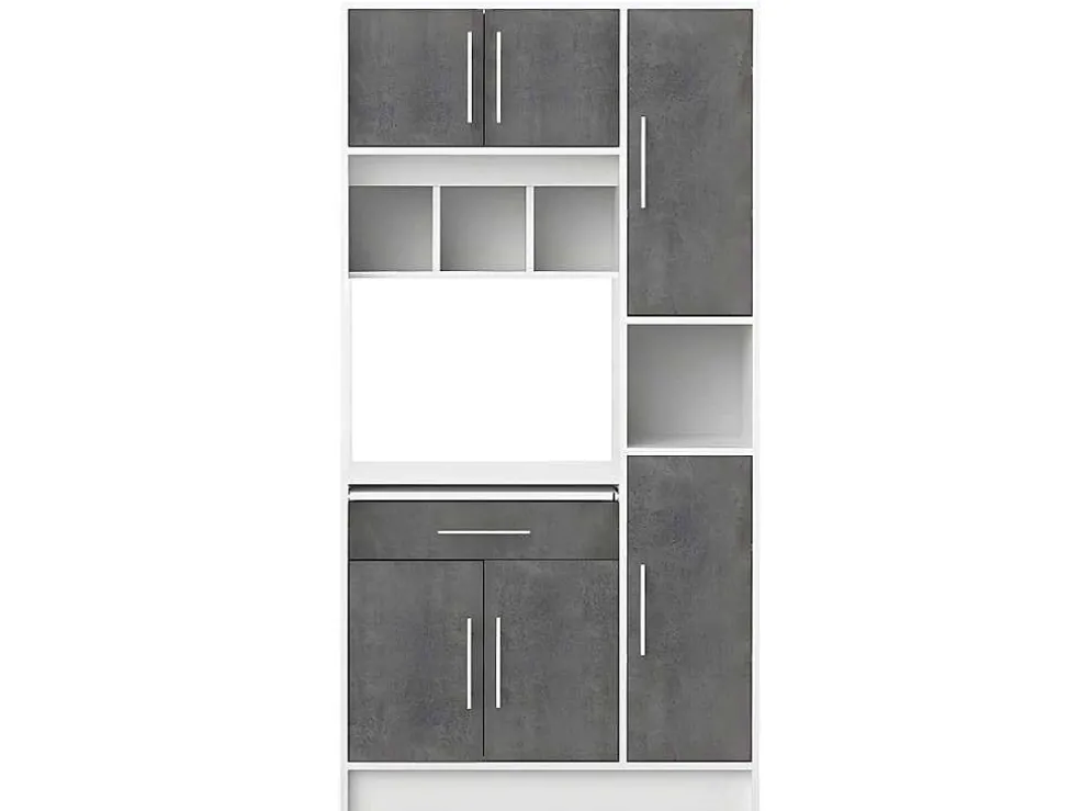 Buffetkast Mady - 5 Deuren & 1 Lade - Witte Betonkleur
