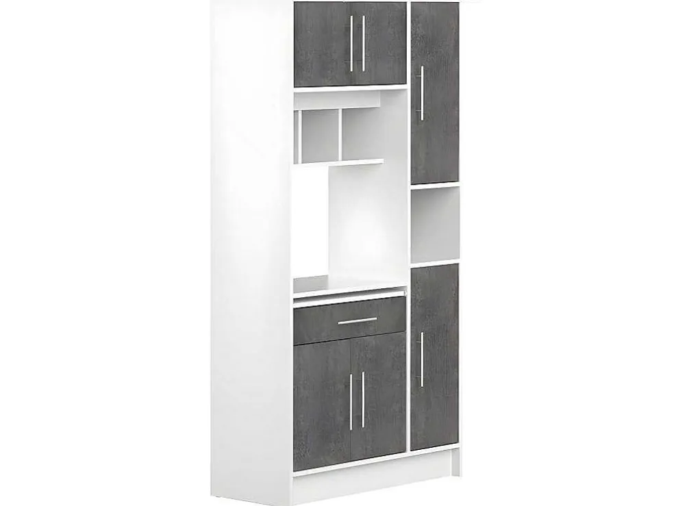 Buffetkast Mady - 5 Deuren & 1 Lade - Witte Betonkleur