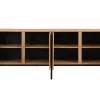 Buffetkast Met 4 Deuren - Licht Naturel En Zwart - Memphis Ii