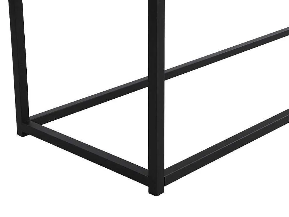 Buffetkast Met 2 Lades Van Mdf, Gehard Glas En Metaal - Donker Naturel - Camata
