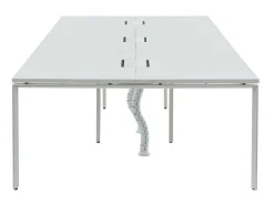 Bureaubank 6 Personen - Wit - L140 Cm - Downtown
