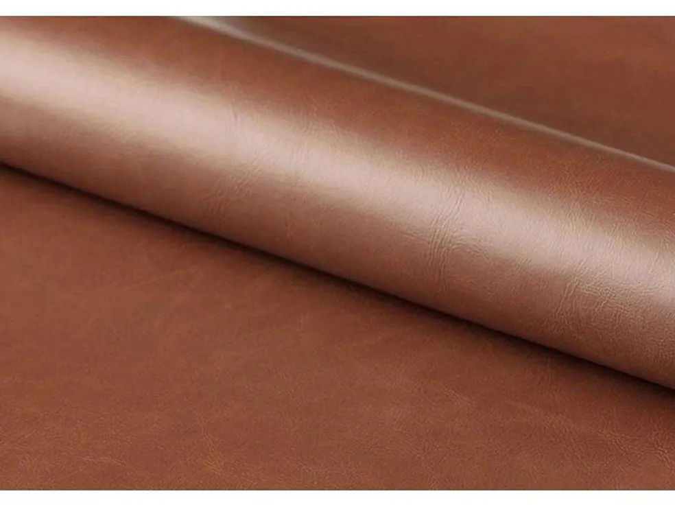 Cazy Fauteuil Kunstleer Vintage Cognac Bruin - Chromen Onderstel.