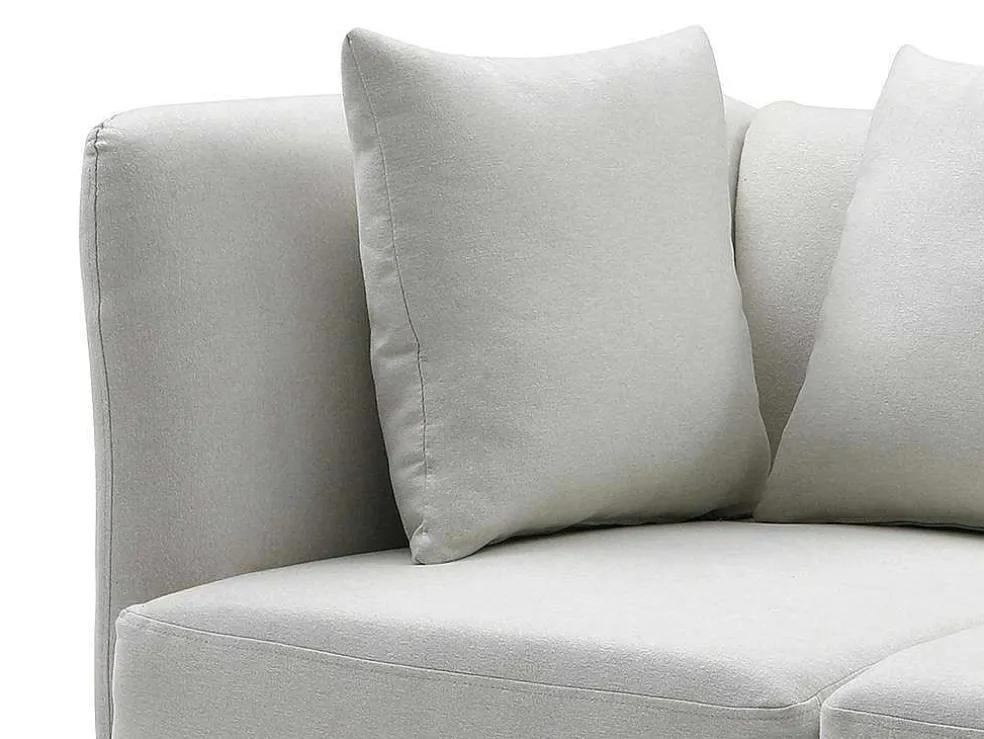 Chaise Longue Rechts Van Cremekleurige Stof Napasa