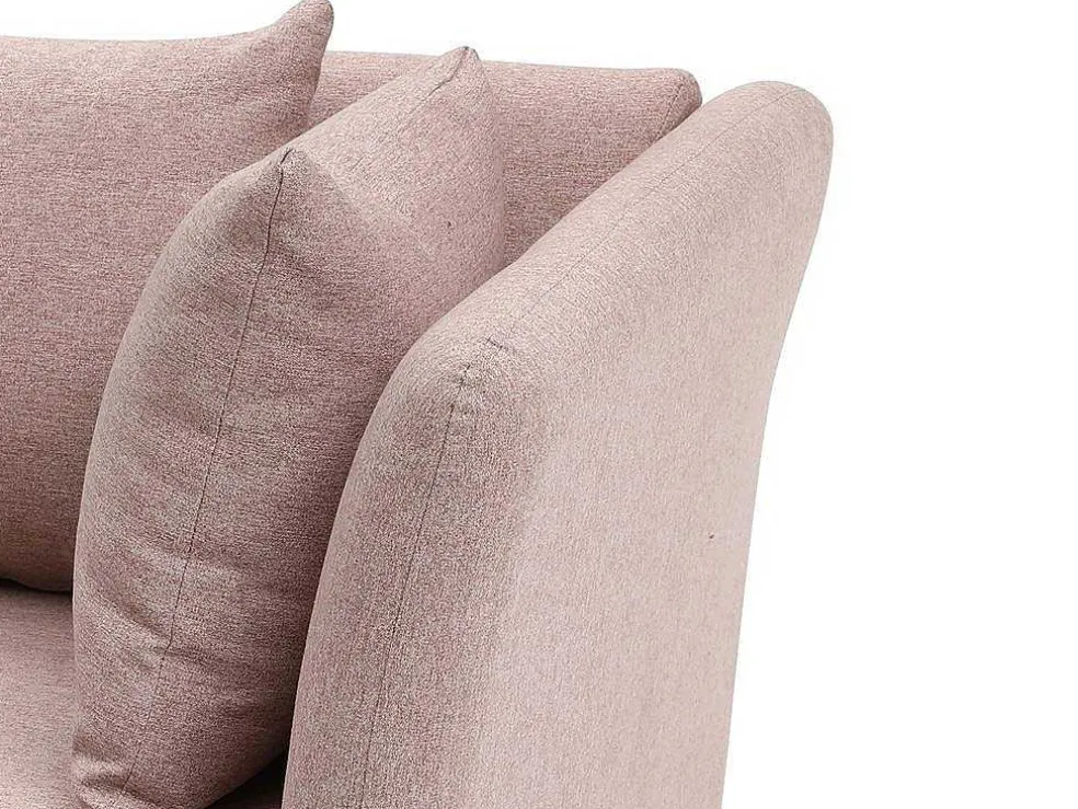 Chaise Longue Rechts Van Roze Stof Napasa