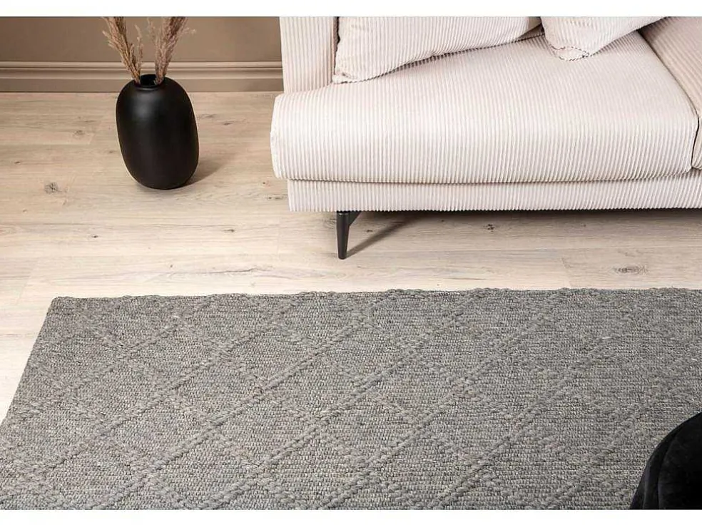 Cloudy Vloerkleed 300X200 Cm Wol Grijs.