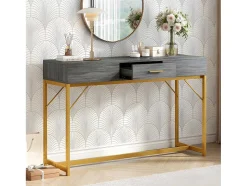 Console Met 1 Lade - Moderne Stijl - Grijs