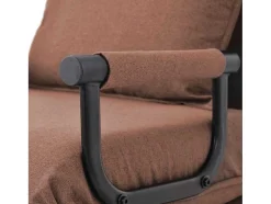 Converteerbare Stoffen Fauteuil - 6-Voudig Verstelbare Rugleuning - Bruin