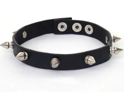 Decoratief Beeldje Panter Met Halsband, Antiek Hoogglans Met Kraag