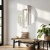 Decoratieve Halfcirkel Wandspiegel 1/2 O60