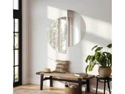 Decoratieve Halfcirkel Wandspiegel 1/2 O60