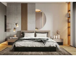 Decoratieve Halfcirkel Wandspiegel 1/2 O60