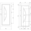Deur Van Geglazuurd Staal En Inox H.207 X B.100 Cm Antraciet - Links Duwen - Covas