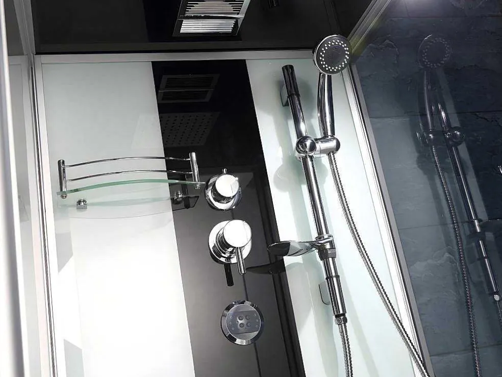 Douche Bad Combinatie Met Massagestralen Daria Van Vertrekt Acrylglas - 75 X 150 X 215 Cm - 30 Micro Jets En 6 Grote Jets