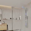 Douchekolom Felicita Met Thermostaatkraan, Balneotherapie En Led-Verlichting - 20*165 Cm