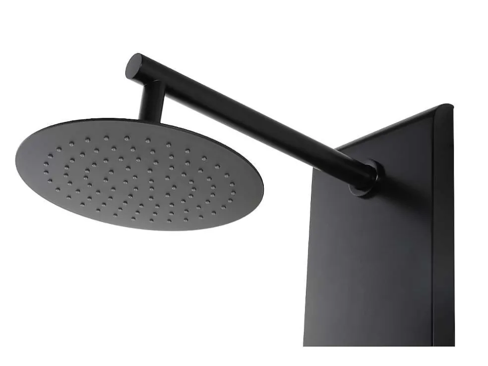 Douchekolom Met Massagestralen Jubida - Zwart - 20*130 Cm