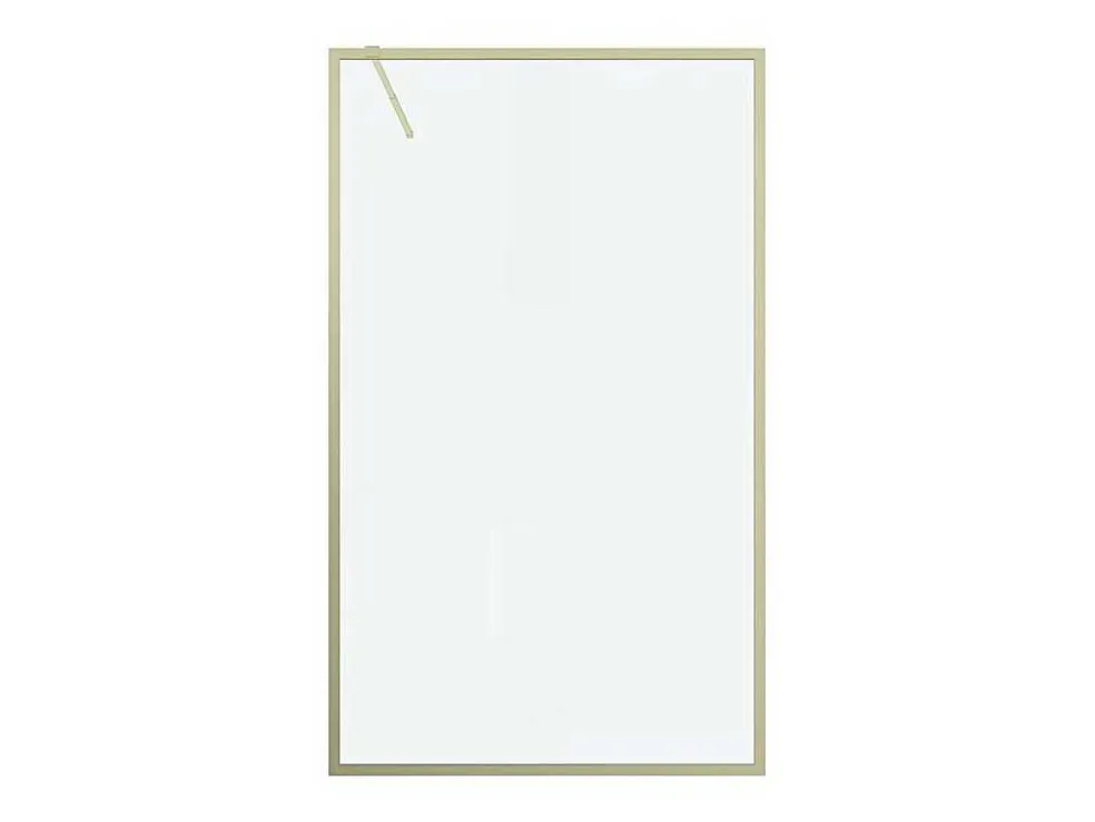 Douchewand Voor Inloopdouche 120 X 200 Cm Goudkleurig Gehard Glas Amberi