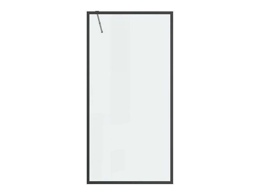 Douchewand Voor Inloopdouche 100 X 200 Cm Matzwart Gehard Glas Amberi