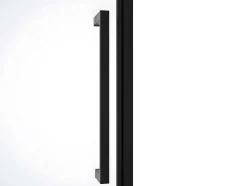 Draaibare Douchedeur Van Matzwart Metaal - Industriele Stijl - 80 X 195 Cm - Tamri