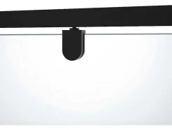 Draaibare Douchedeur Van Matzwart Metaal - Industriele Stijl - 80 X 195 Cm - Tamri