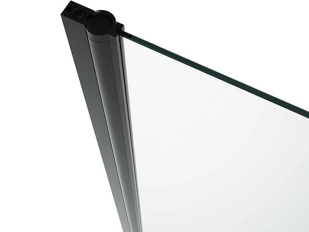 Draaibare Douchedeur - 70 X 195 Cm - Matzwart - Gehard Glas - Sarasota