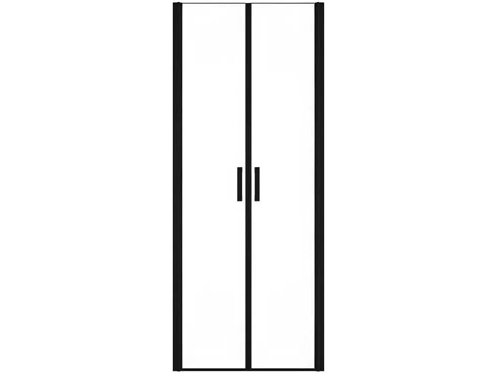 Draaibare Douchedeur - 70 X 195 Cm - Matzwart - Gehard Glas - Sarasota