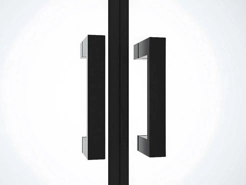 Draaibare Douchedeur - 70 X 195 Cm - Matzwart - Gehard Glas - Sarasota