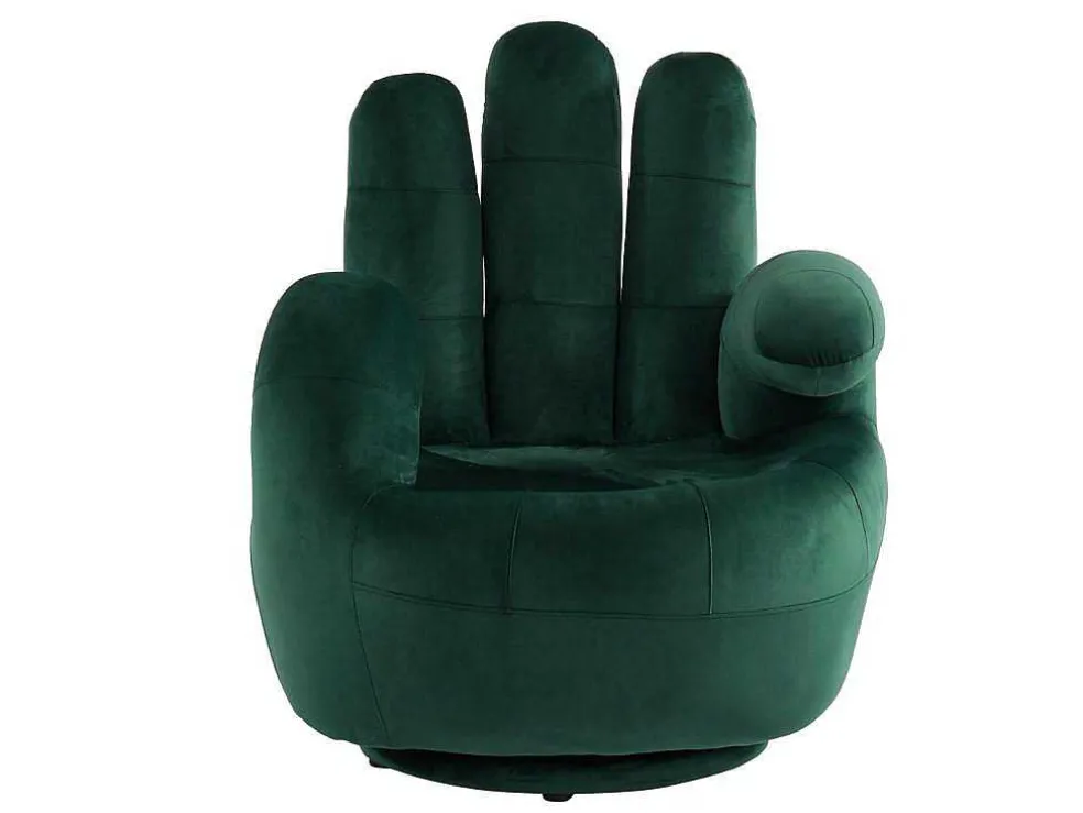 Draaibare Fauteuil Hand Catchy Van Fluweel - Spargroen