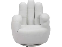 Draaiende Fauteuil Catchy Van Kunstleer - Wit